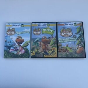 PBS Kids Dinosaur Train DVD Lot of 3 Jim Henson Eggstravaganza, Nature Trackers
